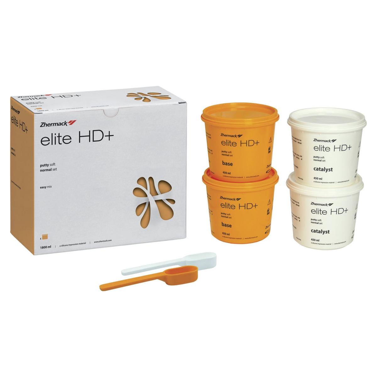 Zhermack elite HD+ putty soft - Normalhärtend, Dosen 4 x 450 ml