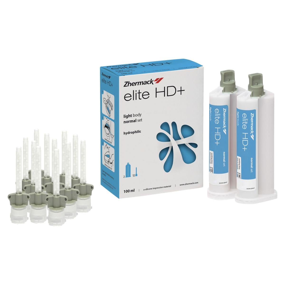Zhermack elite HD+ light body - Normalhärtend, Kartuschen 2 x 50 ml