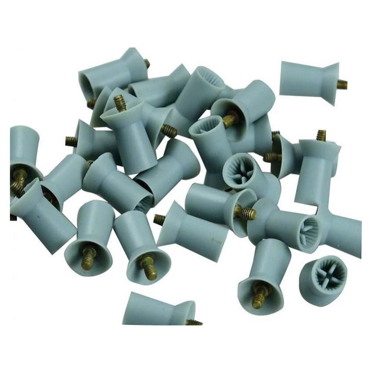 Screw-Type Cups - Lamellen, hellgrau, weich, 9001/120, Packung 120 Stück