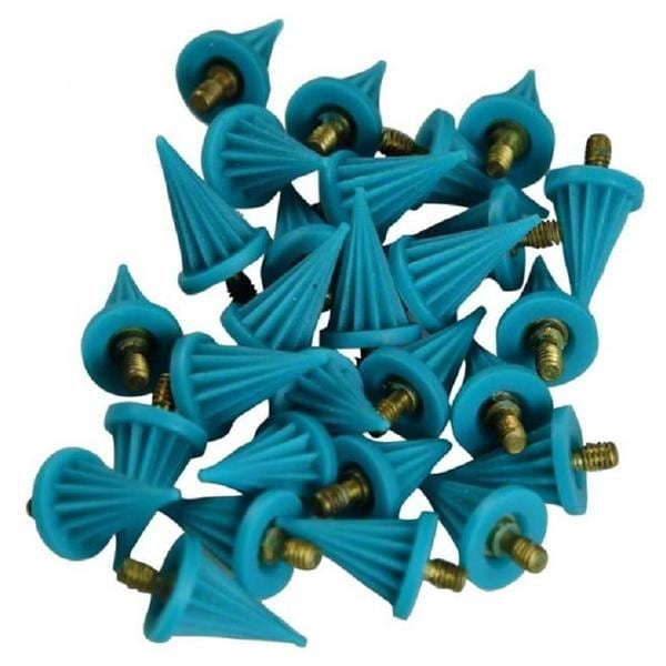 Screw-Type Cups - Spitz, türkis, weich, 9003/30, Packung 30 Stück