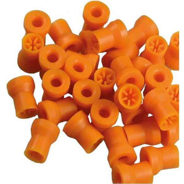 Snap-On Cups, Lamellen - Orange, hart, 9010/120, Packung 120 Stück