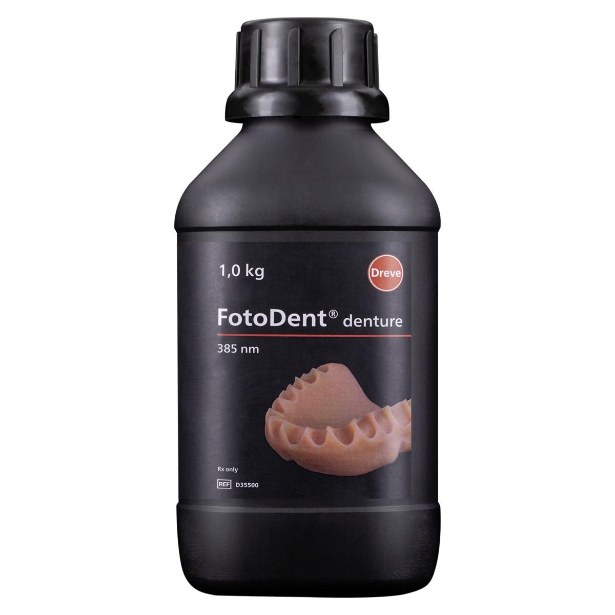 FotoDent® denture 385 nm - Rosa-transparent, Flasche 1.000 g