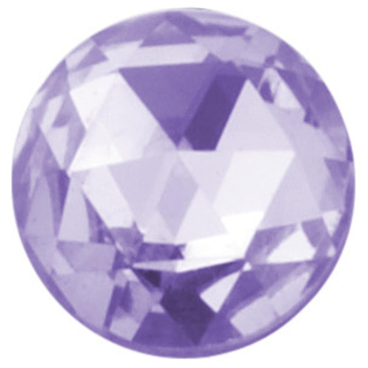 Prodental® Twizzler, Zahnschmuck Diamonds, Rosenschliff - Lila, Ø 1,8 mm