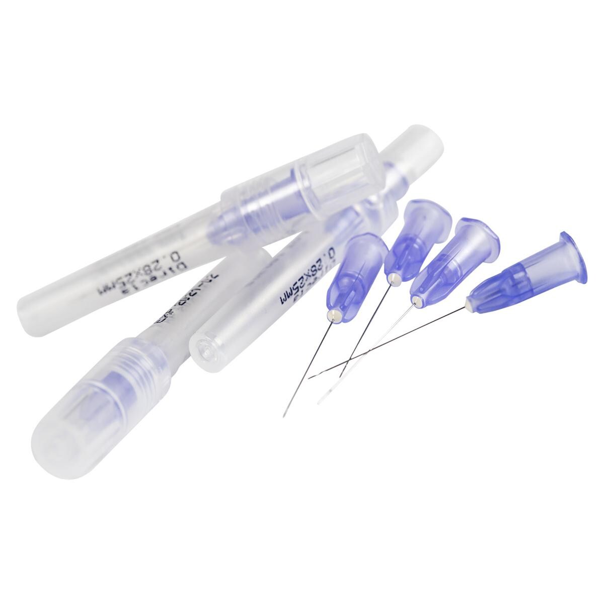 Calasept Spülnadeln - 31G, violett, Packung 25 Stück