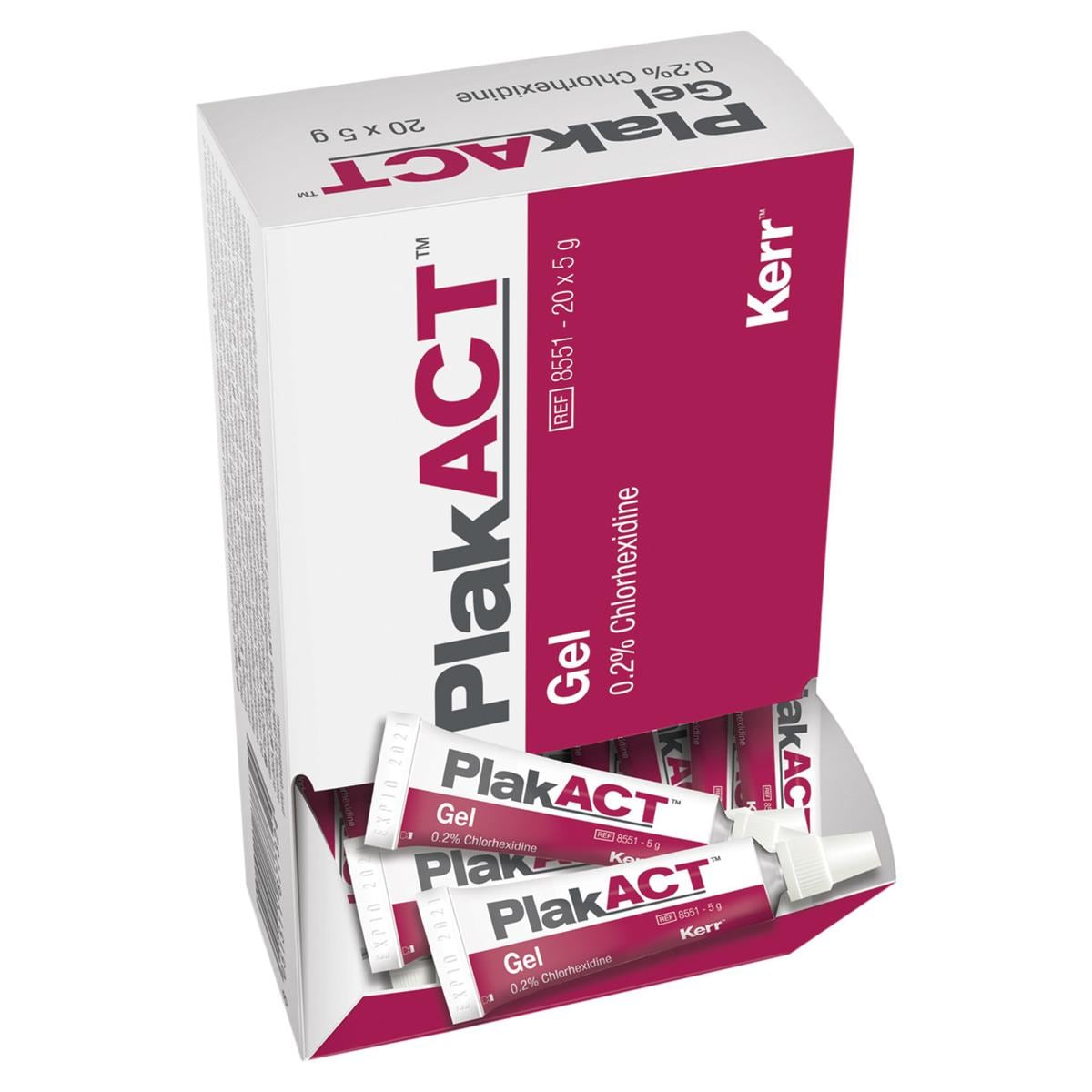 PlakACT™ Gel, 0,2 % Chlorhexidin - Tuben 20 x 5 g