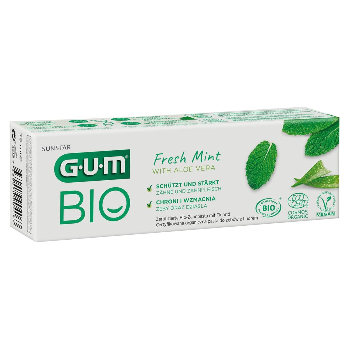 GUM® Bio Zahnpasta - Tuben 6 x 75 ml