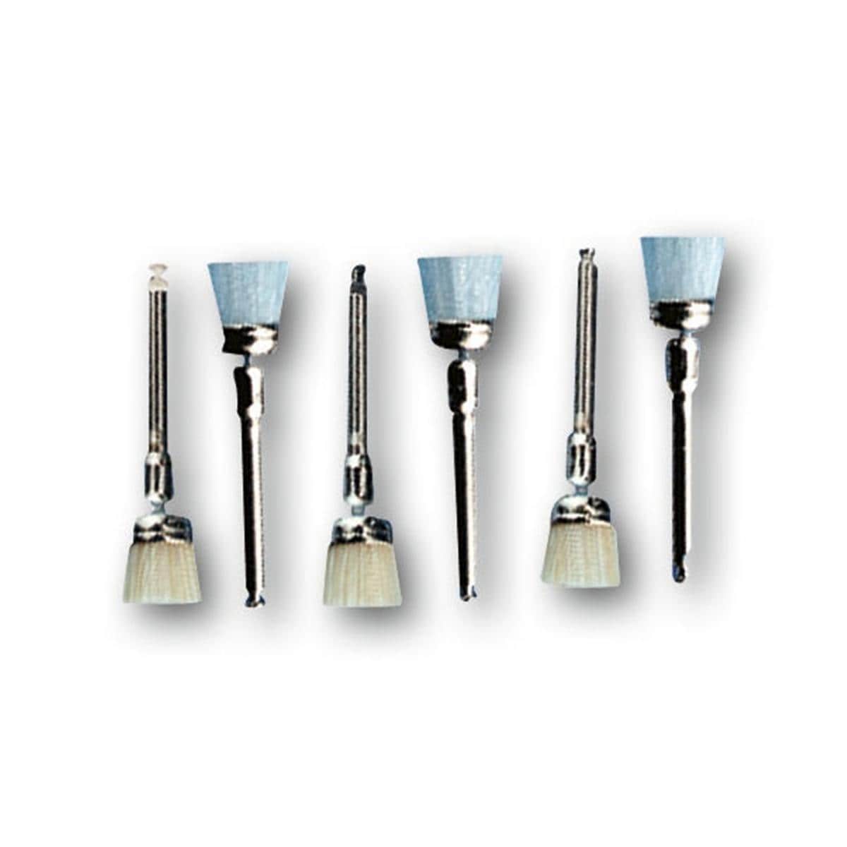 HS-Zahnreinigungsbürsten Mini, montiert für Winkelstück - Naturborsten, Packung 50 Stück