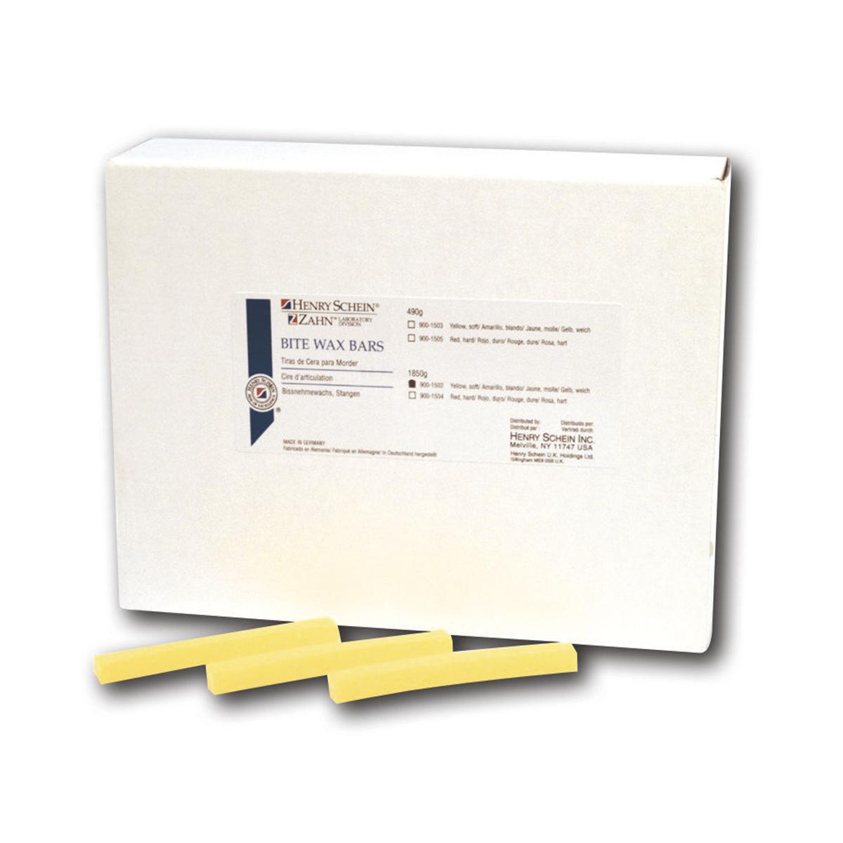 HS-Bissnehmewachs, Bite Wax Bars - Gelb - weich, Zitronenschmack, Packung 490 g