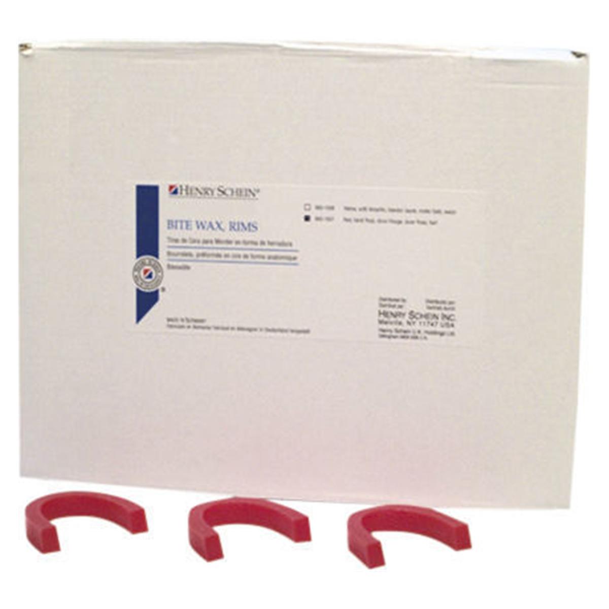 HS-Wachsbisswälle, Bite Wax Rims - Groß, gelb, soft, Packung 100 Stück