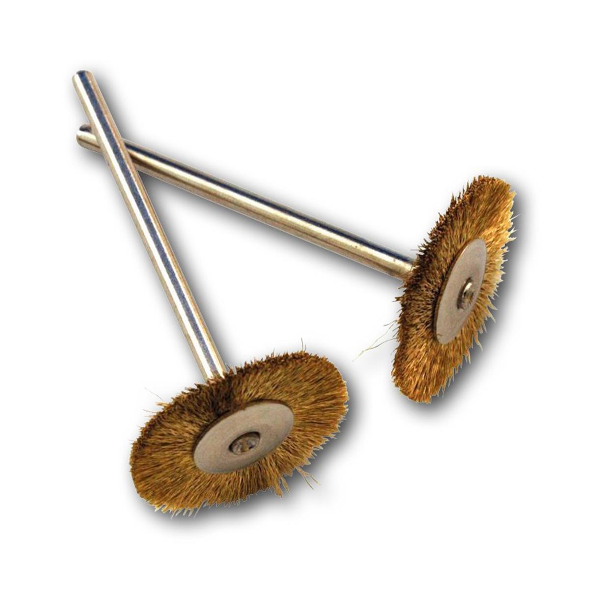 HS-Radbürste - Messing, Packung 12 Stück