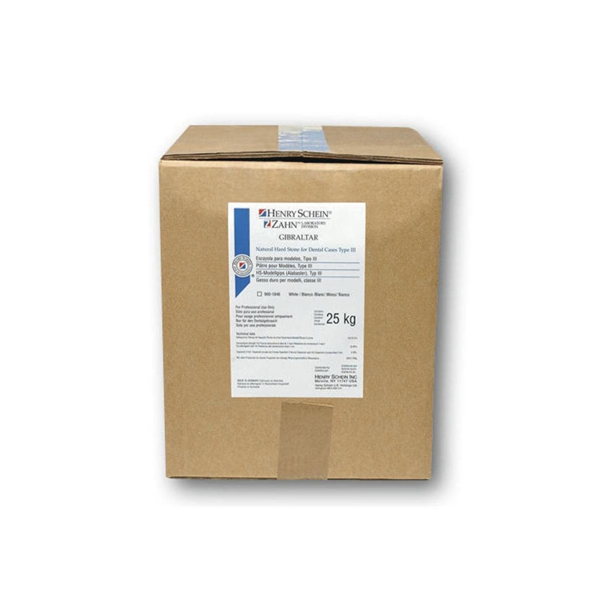 HS-Hartgips Synthetisch, Gibraltar Stone synthetic - Weiß, Karton 25 kg