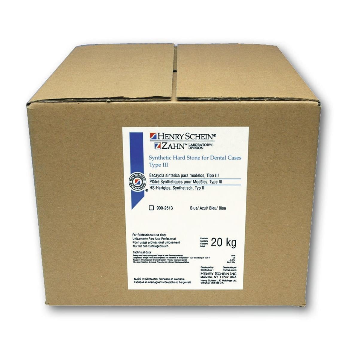 HS-Hartgips blau - Karton 20 kg