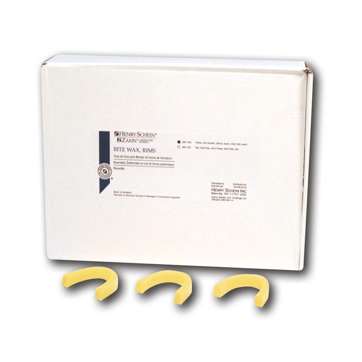 HS-Wachsbisswälle, Bite Wax Rims - Groß, gelb, soft, Packung 100 Stück