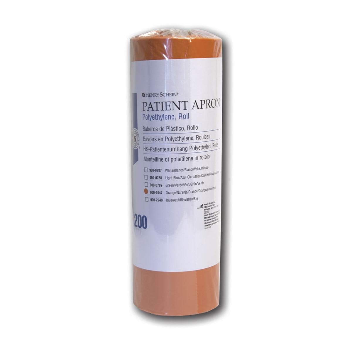 HS-Patientenumhang - Orange, Rolle 200 Stück