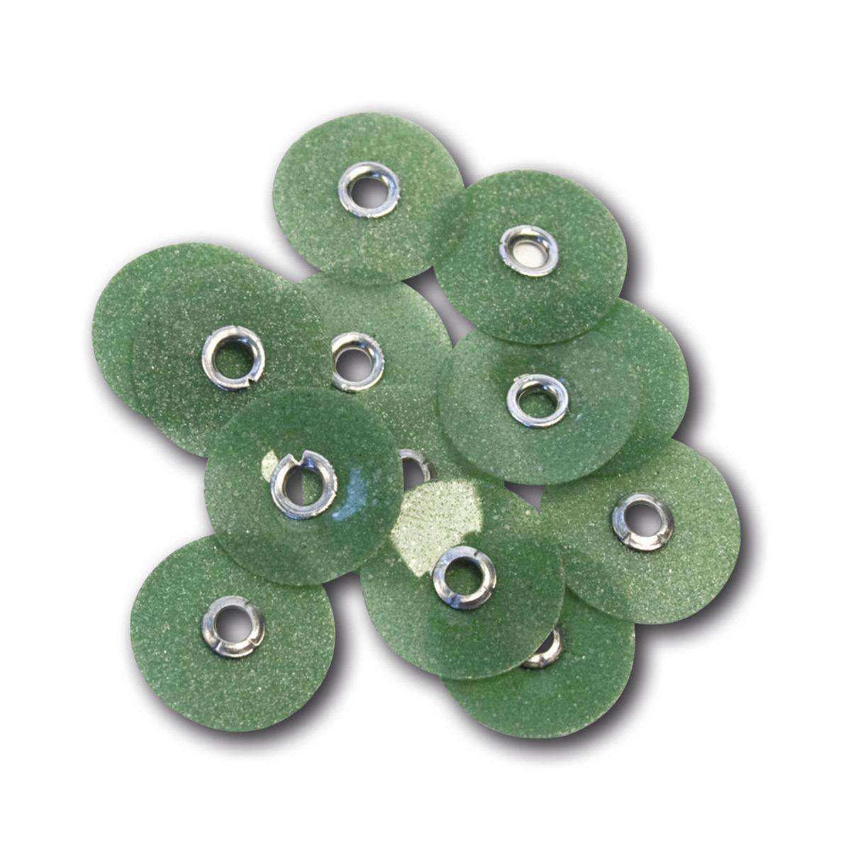 HS-Finier- und Polierscheiben Standard - Nachfüllpackung - Grün - grob, Ø 12,7 mm, Packung 85 Stück