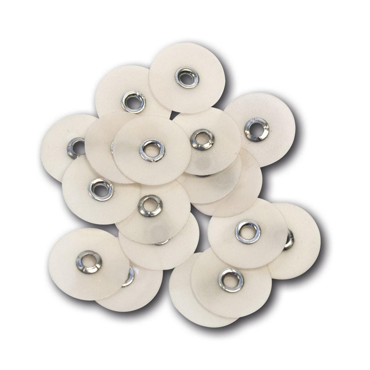 HS-Finier- und Polierscheiben Standard - Nachfüllpackung - Weiß - extrafein, Ø 12,7 mm, Packung 85 Stück