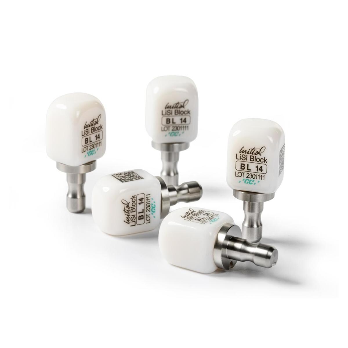 GC Initial™ LiSi Block BL für CEREC®/inLab - Bleach, Größe 14, Packung 5 Stück