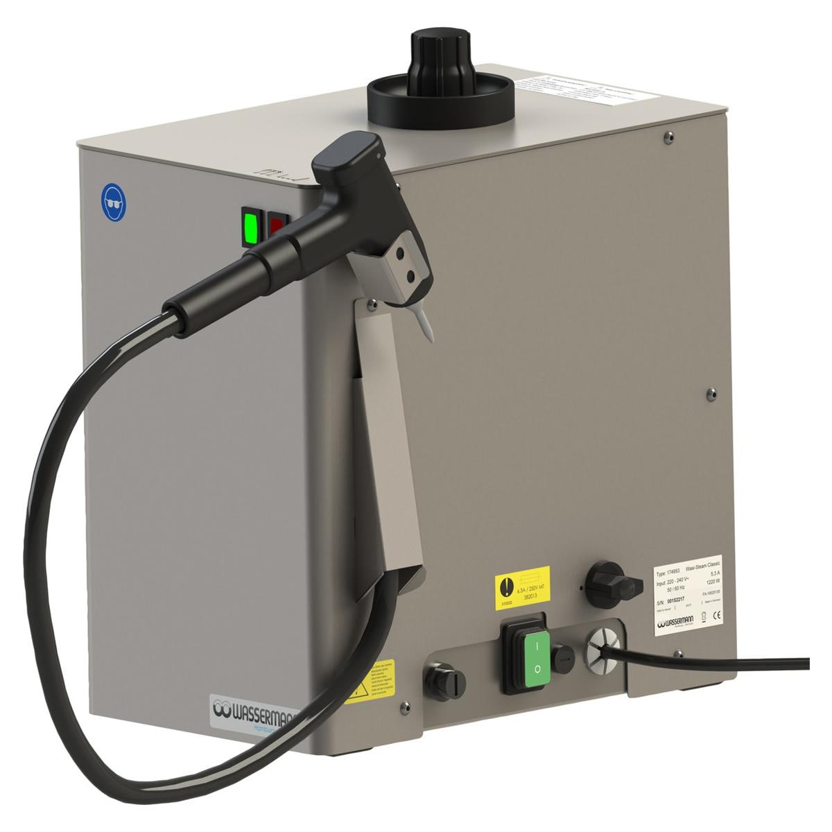 Wasi-Steam Classic II - Dampfstrahlgerät - Edelstahl