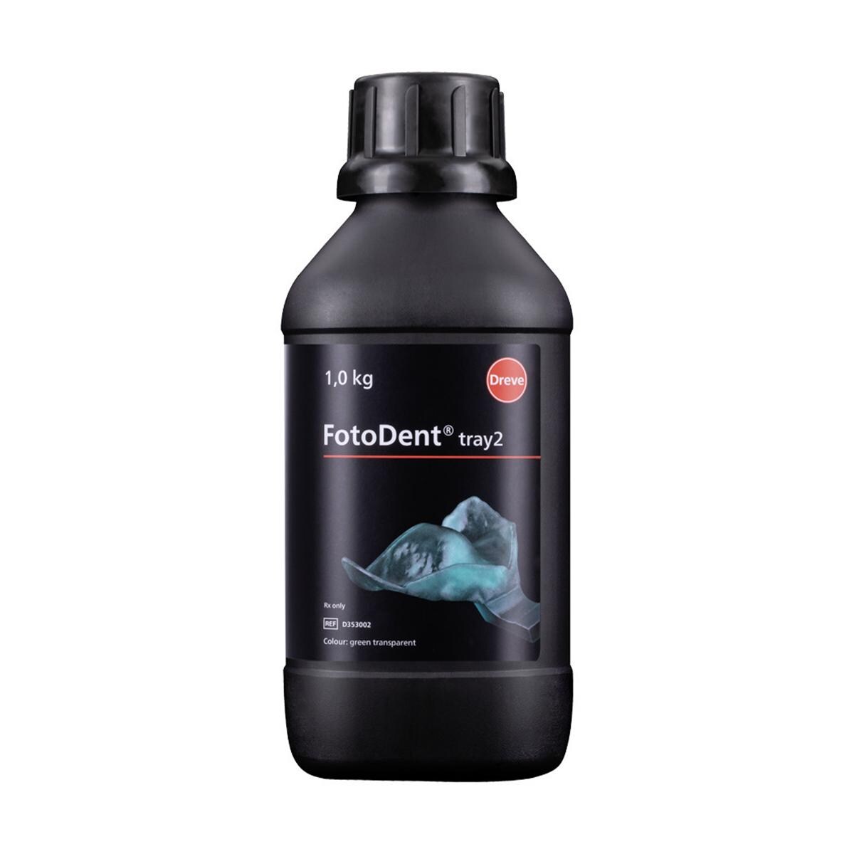 FotoDent® tray2 385/405 nm - Grün-transparent, Flasche 1.000 g