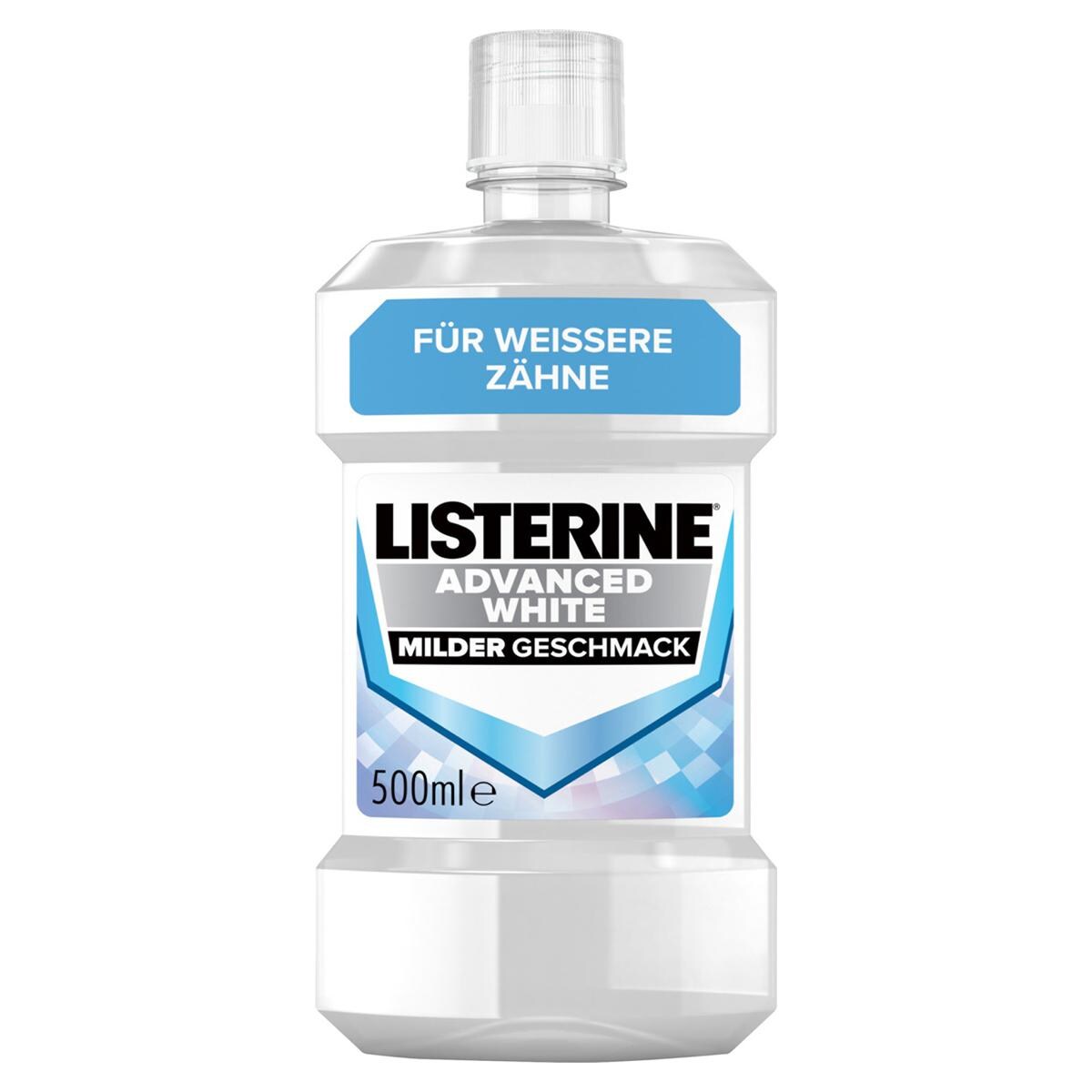 LISTERINE® ADVANCED WHITE - Milder Geschmack - Flaschen 6 x 500 ml