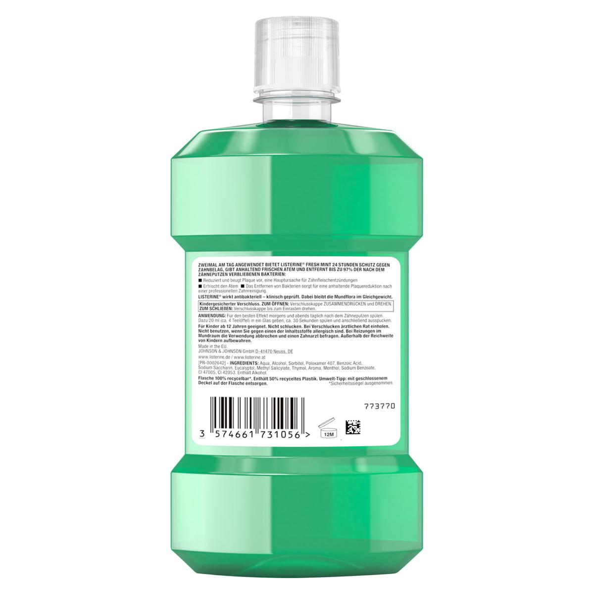 LISTERINE® FRESH MINT - Flaschen 6 x 500 ml