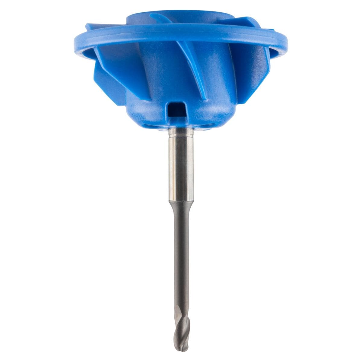 AIRTOOL-Fräser für E4 und E5 Modelle - Diamantbeschichteter Dreizahn-Radiusfräser, für Zikronoxid, Ø 2 mm, blau