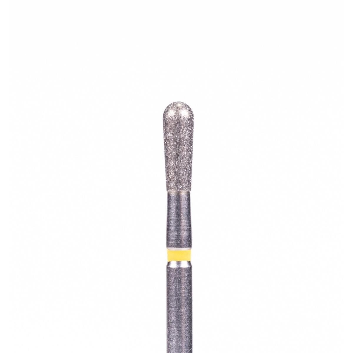 FG-Diamant Ultimate R-D, Birne, Form 830L - ISO 021, extra fein (gelb), Kopflänge 5 mm, Packung 5 Stück