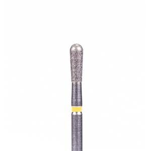 FG-Diamant Ultimate R-D, Birne, Form 830L - ISO 021, extra fein (gelb), Kopflänge 5 mm, Packung 5 Stück