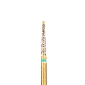 FG-Diamant Ultimate R-D, Konisch-Spitz, Form 858 - ISO 014, grob (grün), Kopflänge 8 mm, Packung 5 Stück