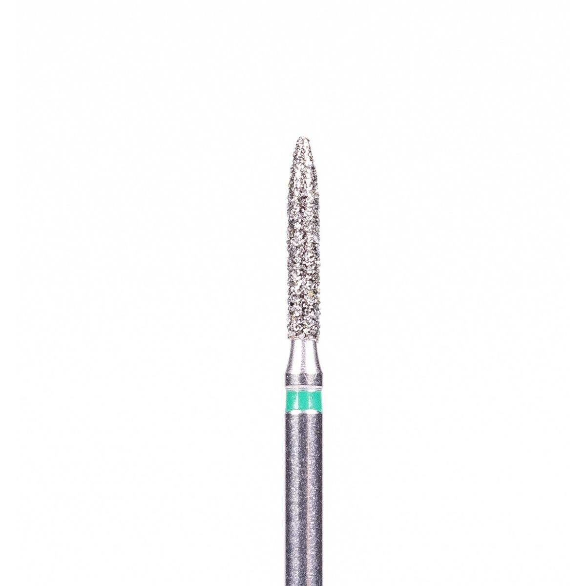 FG-Diamant Ultimate R-D, Flamme, Form 862 - ISO 014, grob (grün), Kopflänge 8 mm, Packung 5 Stück