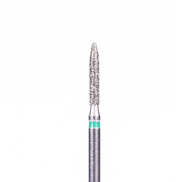 FG-Diamant Ultimate R-D, Flamme, Form 862 - ISO 014, grob (grün), Kopflänge 8 mm, Packung 5 Stück