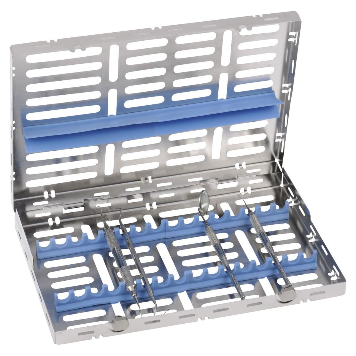 Classic Instrumentenkassette - Blaue Schienen, für 16 Instrumente