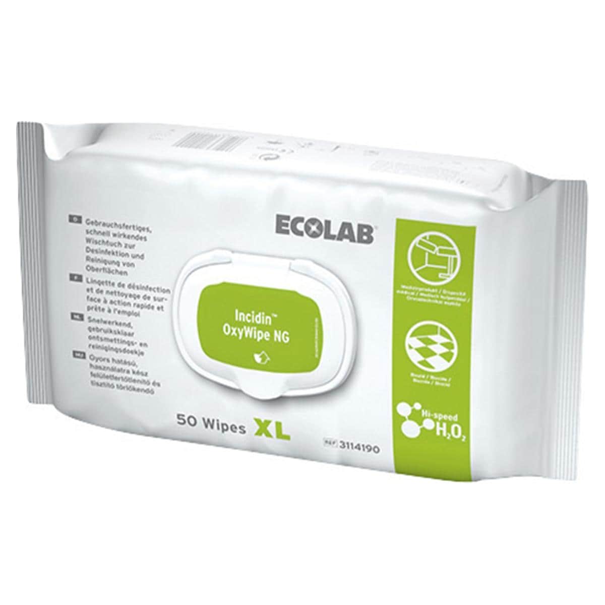 Incidin™ OxyWipe NG - Format 20 x 20 cm, Packung 6 x 100 Tücher