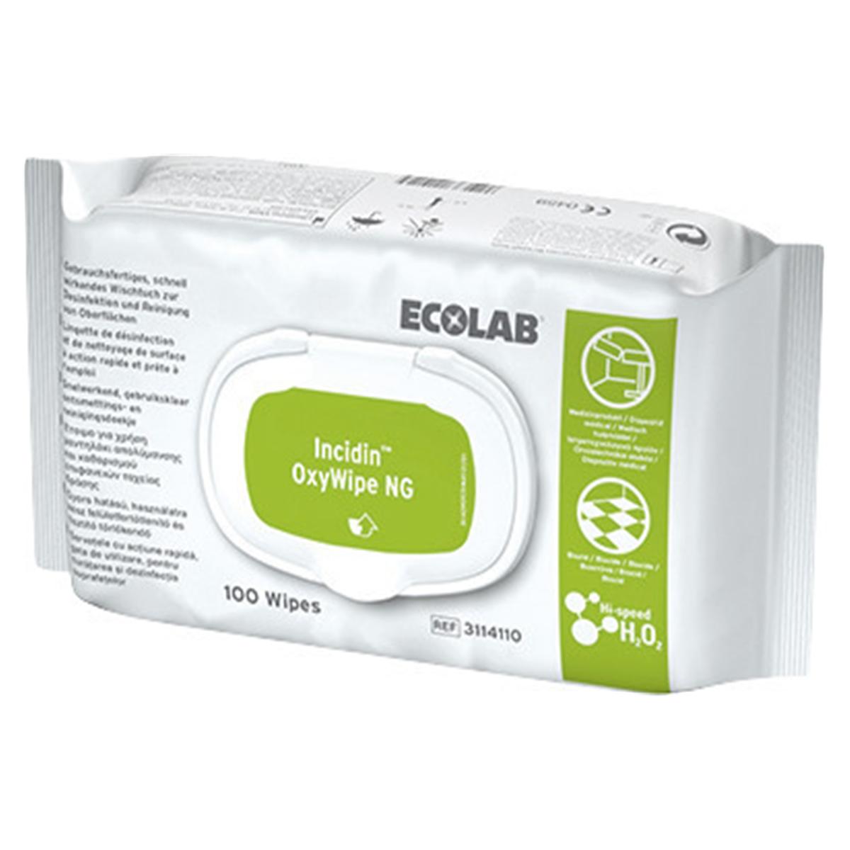 Incidin™ OxyWipe NG - Format 25 x 37 cm, Packung 6 x 50 Tücher