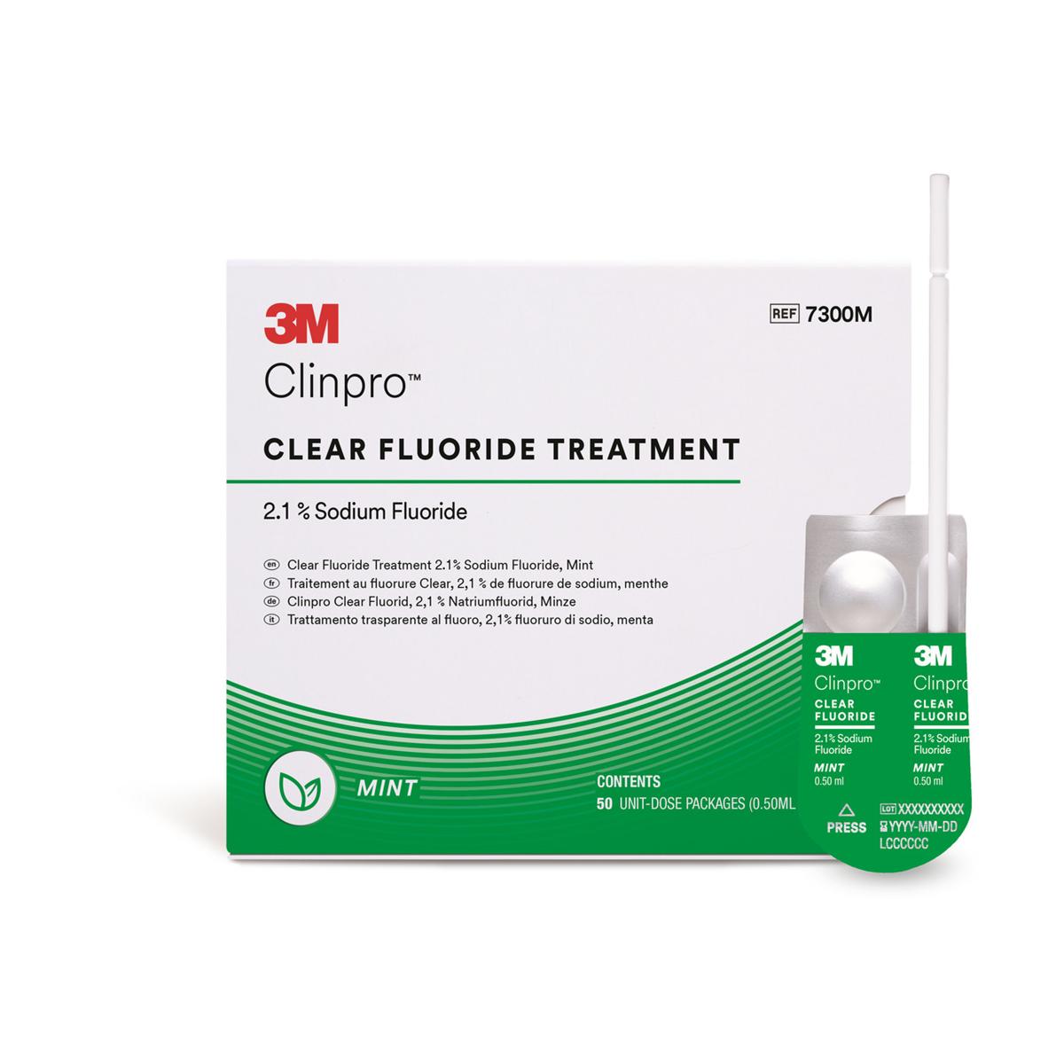 3M™ Clinpro™ Clear Fluorid, L-Pop™ - Minze, Packung 50 Stück