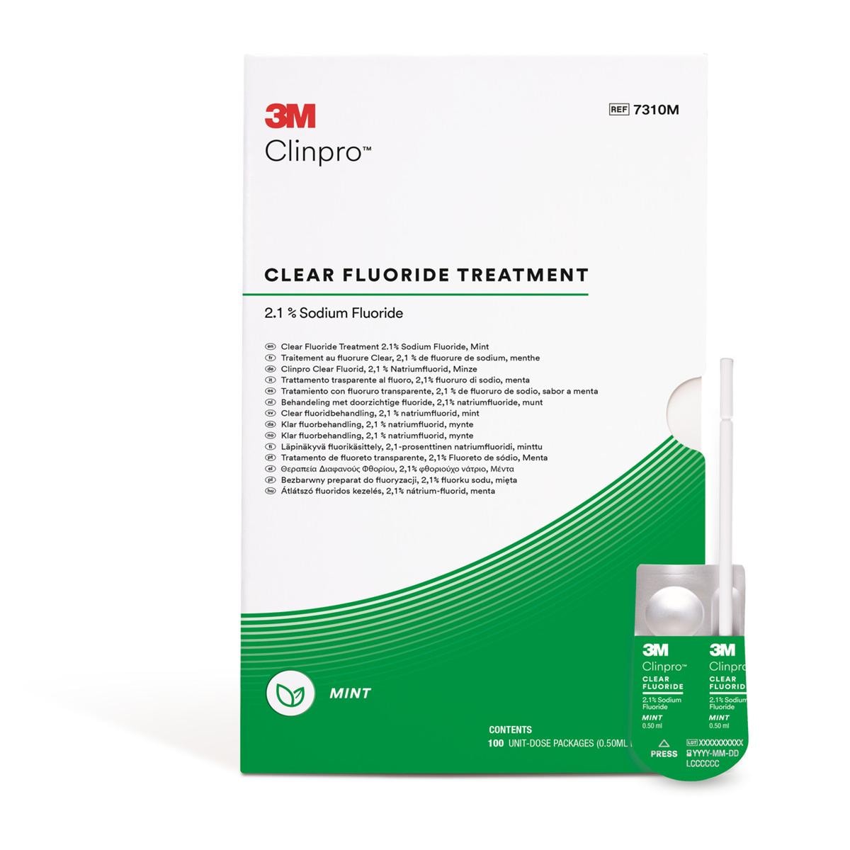 3M™ Clinpro™ Clear Fluorid, L-Pop™ - Minze, Packung 100 Stück