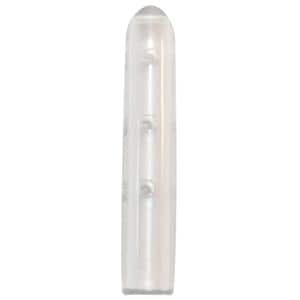 Instrumentenschutzkappen gelocht, rund - Klar, Länge 25,4 mm, Ø 3,2 mm, Packung 100 Stück