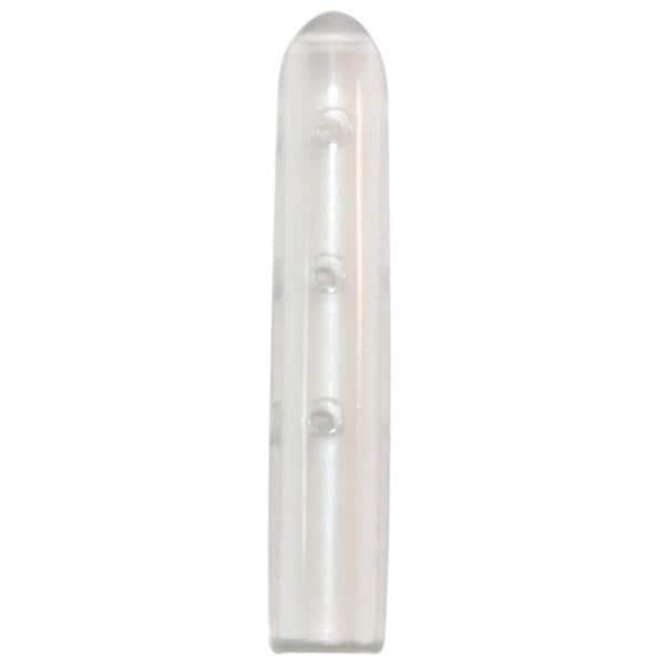 Instrumentenschutzkappen gelocht, rund - Klar, Länge 25,4 mm, Ø 3,2 mm, Packung 100 Stück