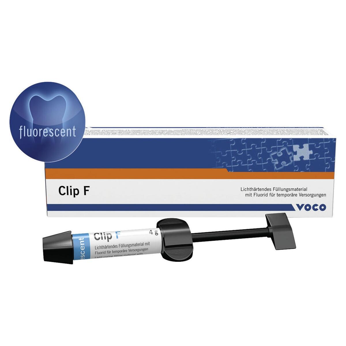Clip F - Spritzen 2 x 4 g (fluoreszierend)
