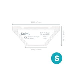 Atemschutzmaske FFP2 NR D Typ IIR Kolmi Oxygen - Größe S