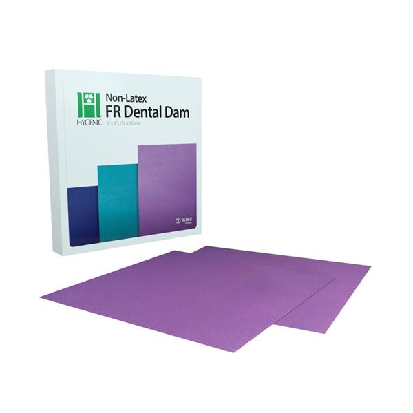 Hygenic® Non-Latex Kofferdam - Lila, Format (6" x 6"), Packung 30 Blatt