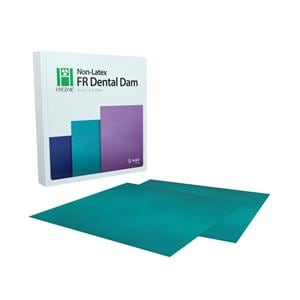 Hygenic® Non-Latex Kofferdam - Grün, Format (6" x 6"), Packung 30 Blatt