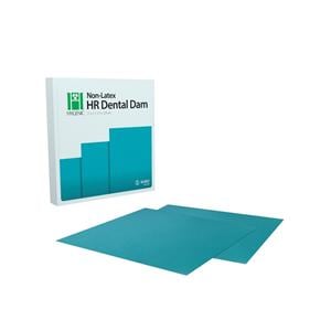 Hygenic® Non-Latex Kofferdam - Teal, Format (5" x 5"), Packung 15 Blatt