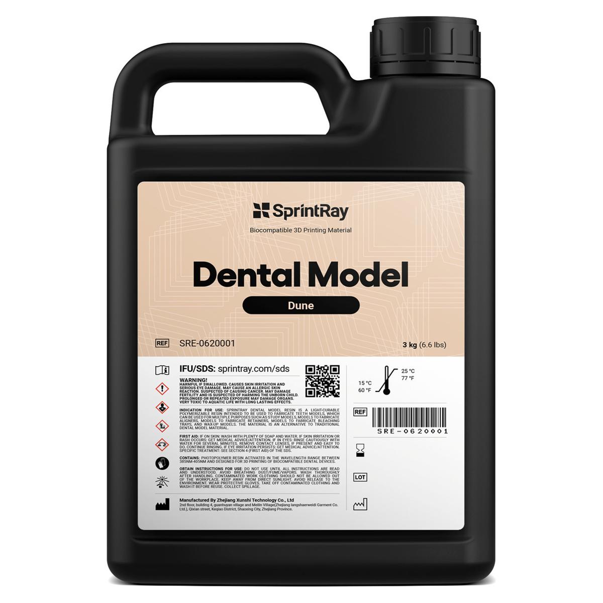 SprintRay Dental Model - Dune, Packung 3 kg