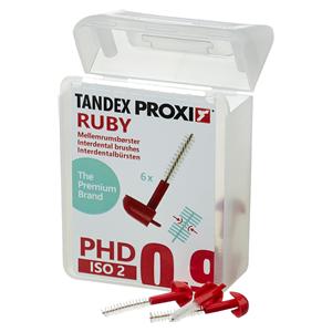 PROXI Interdentalbürse - Ruby, ISO 2, PHD 0.9, Packung 6 Stück