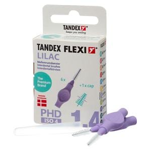 Flexi Interdentalbürsten - Standardpackung - Lilac - X-Fine (konisch), Bürsten-Ø 1,4 mm, Draht-Ø 0,80 mm