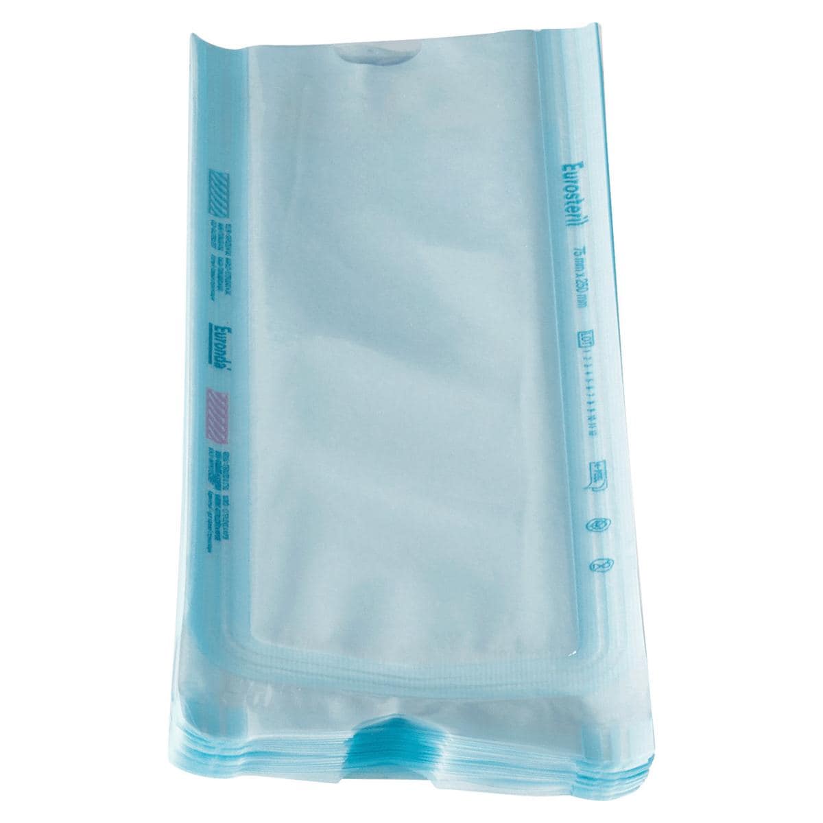 Eurosteril® - Sterilisationsbeutel zum verschweißen - Größe 75 x 250 mm, Packung 500 Stück