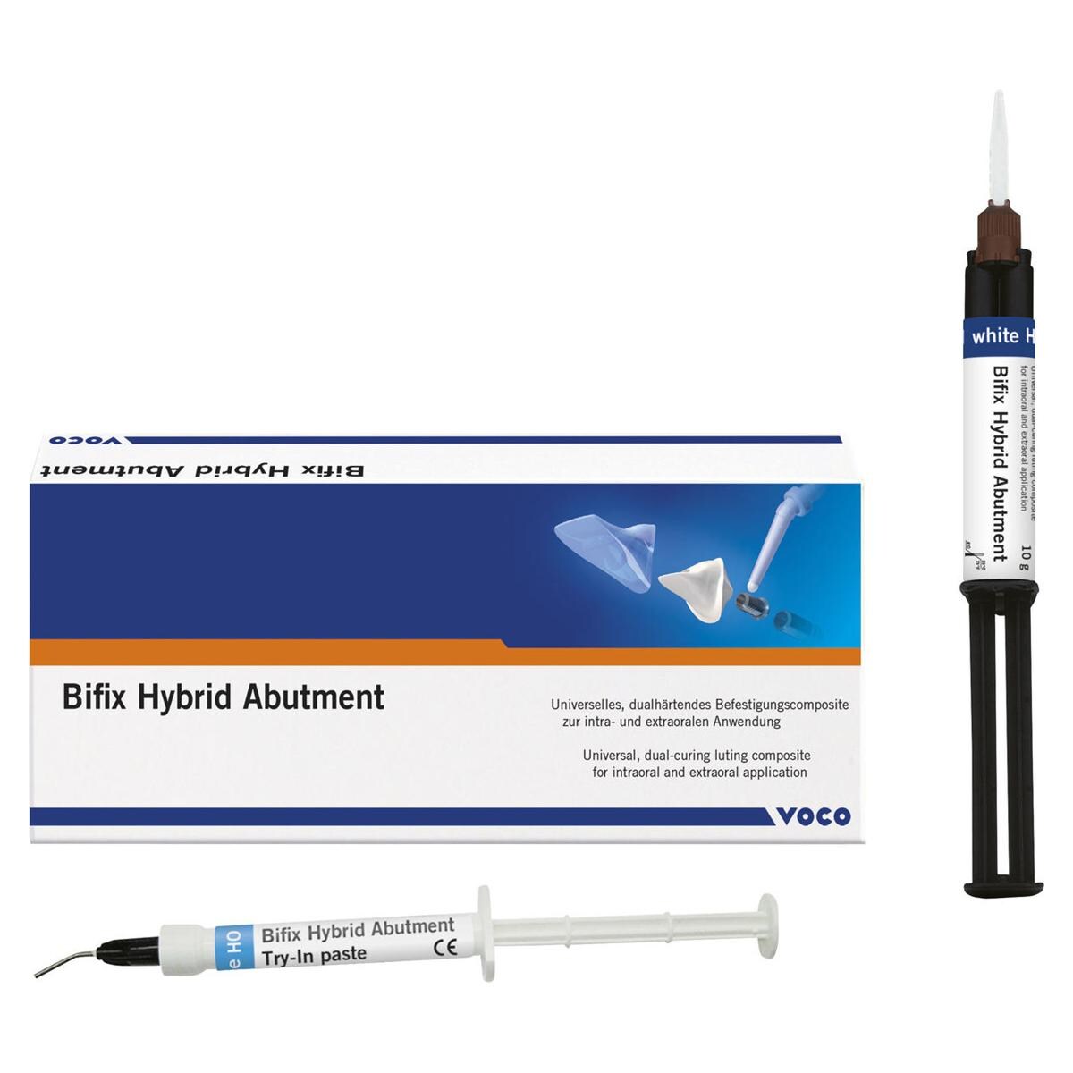 Bifix Hybrid Abutment QM - Nachfüllpackung - Weiß HO, QuickMix-Spritze 10 g