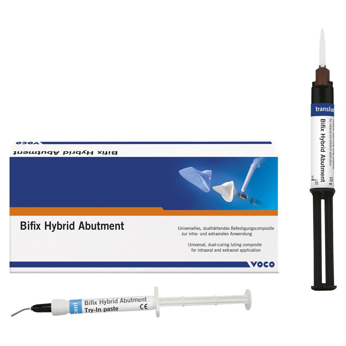 Bifix Hybrid Abutment QM - Nachfüllpackung - Transluzent, QuickMix-Spritze 10 g