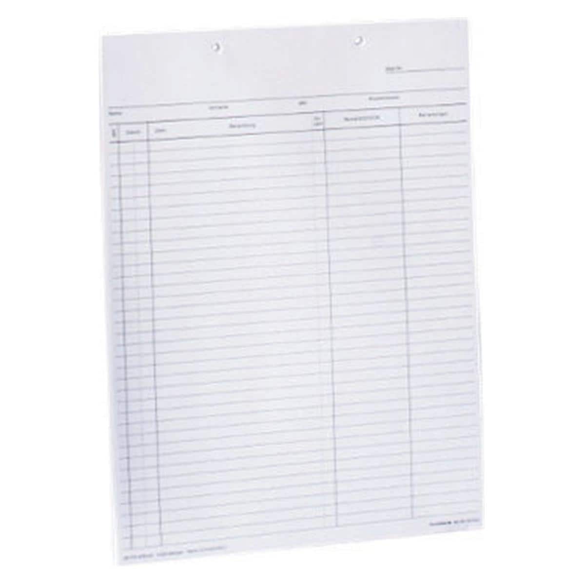 Formblatt B - Weiß, Block 100 Blatt